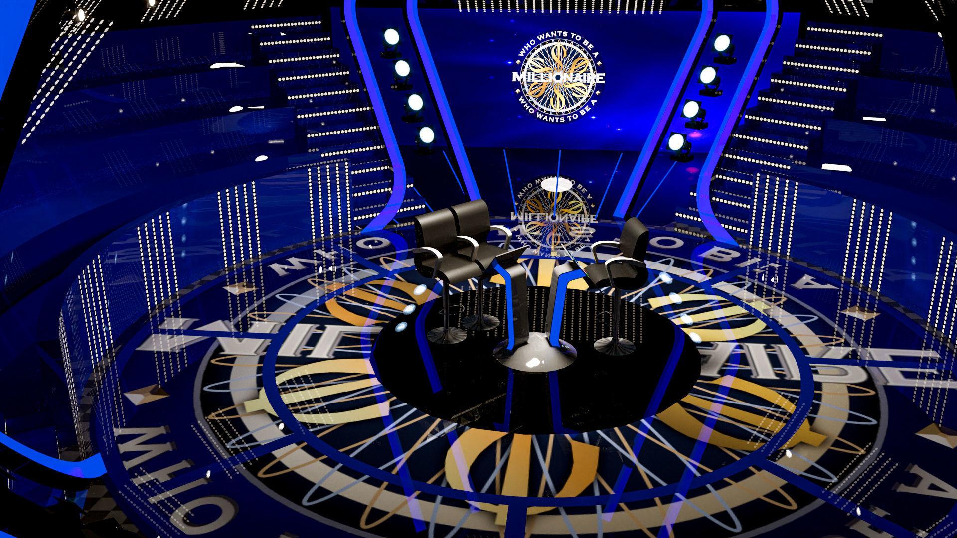 Millionaire Tv show 3D model_2