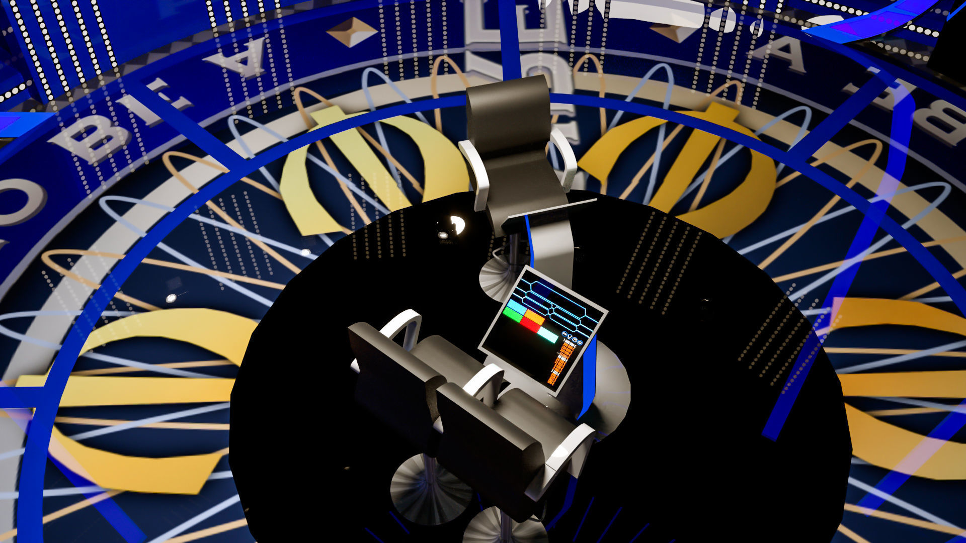 Millionaire Tv show 3D model_4