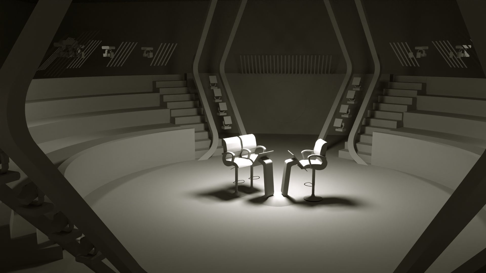 Millionaire Tv show 3D model_5