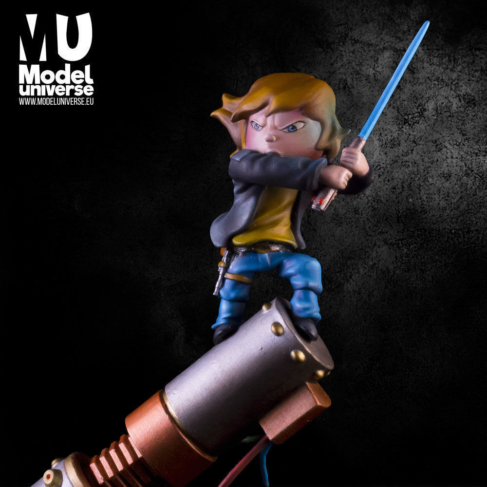 Luke Skywalker deformed miniature Star Wars 54mm 3D print model_2