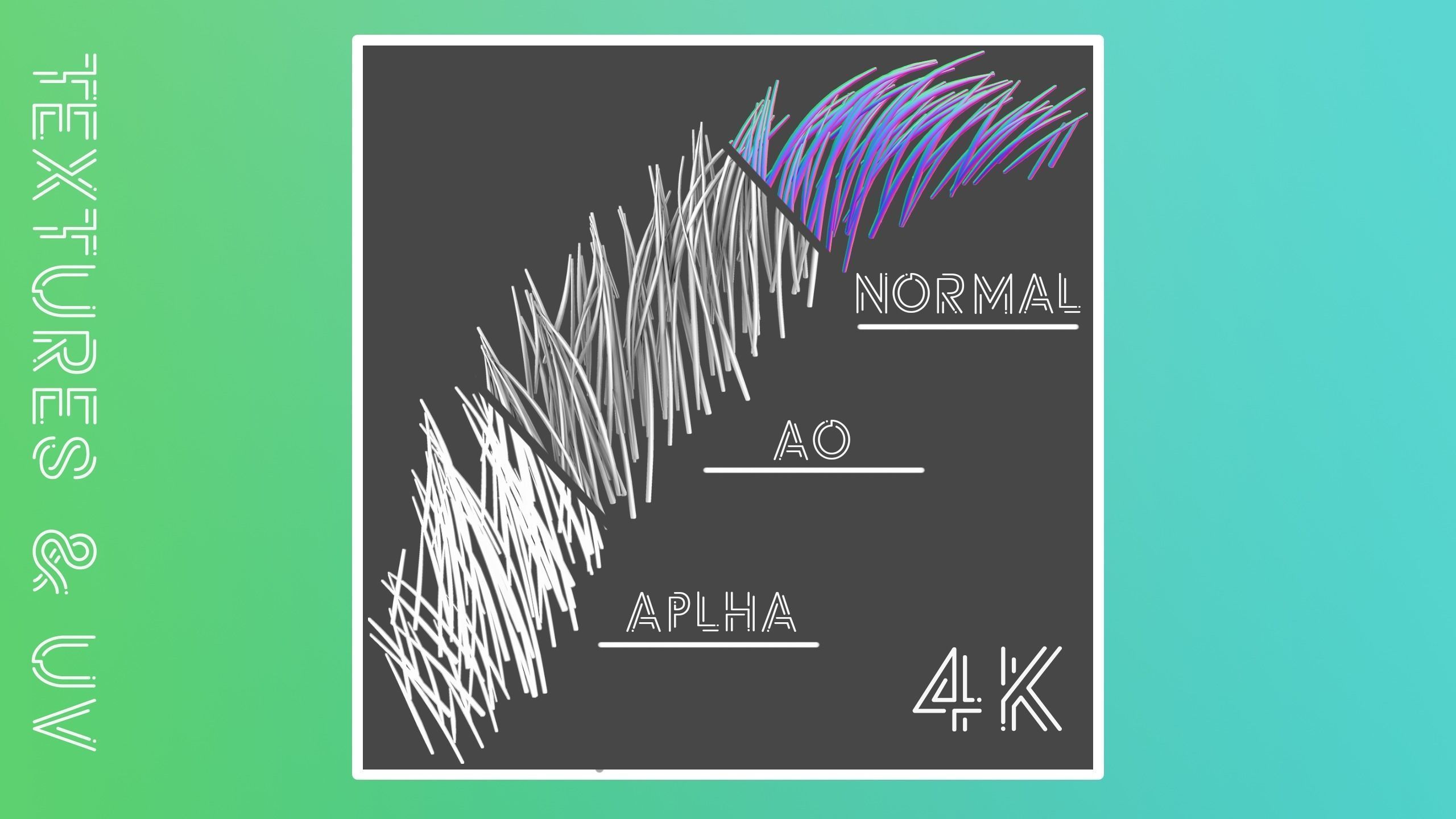 Eyebrow Pack 04 Exotic Low-poly 3D model_4