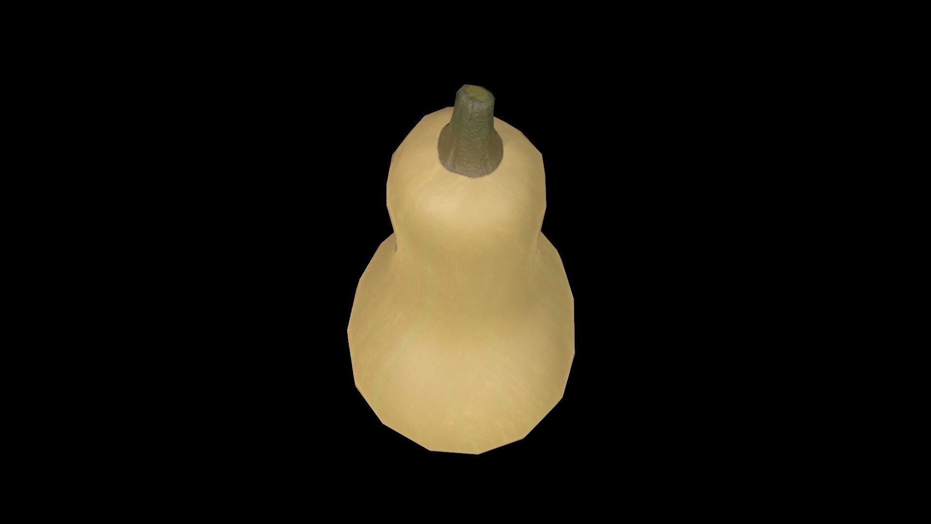 Squash Butternut Low-poly 3D model_5