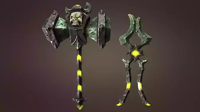 Undead blacksmith hammer and tongs