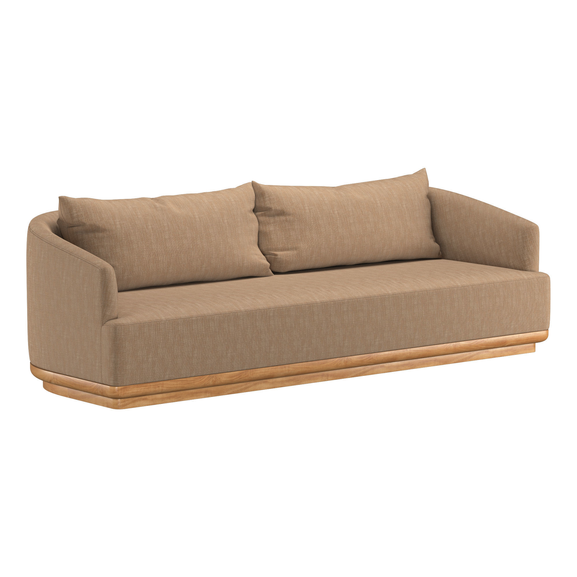 OSLO TEAK SOFA 3D model_1