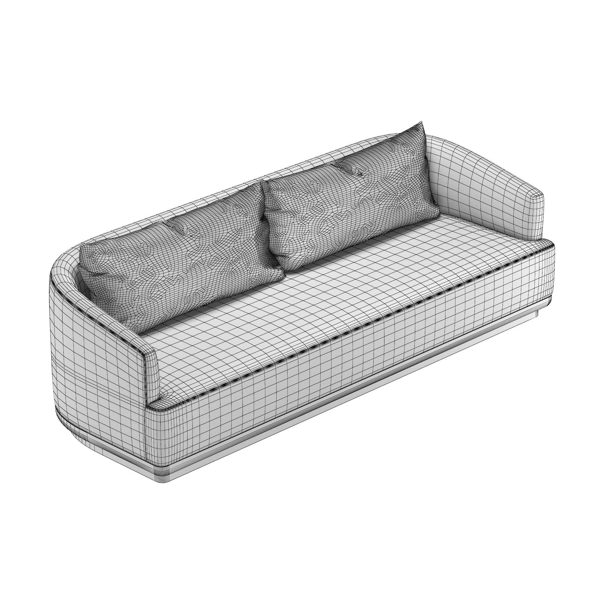 OSLO TEAK SOFA 3D model_6