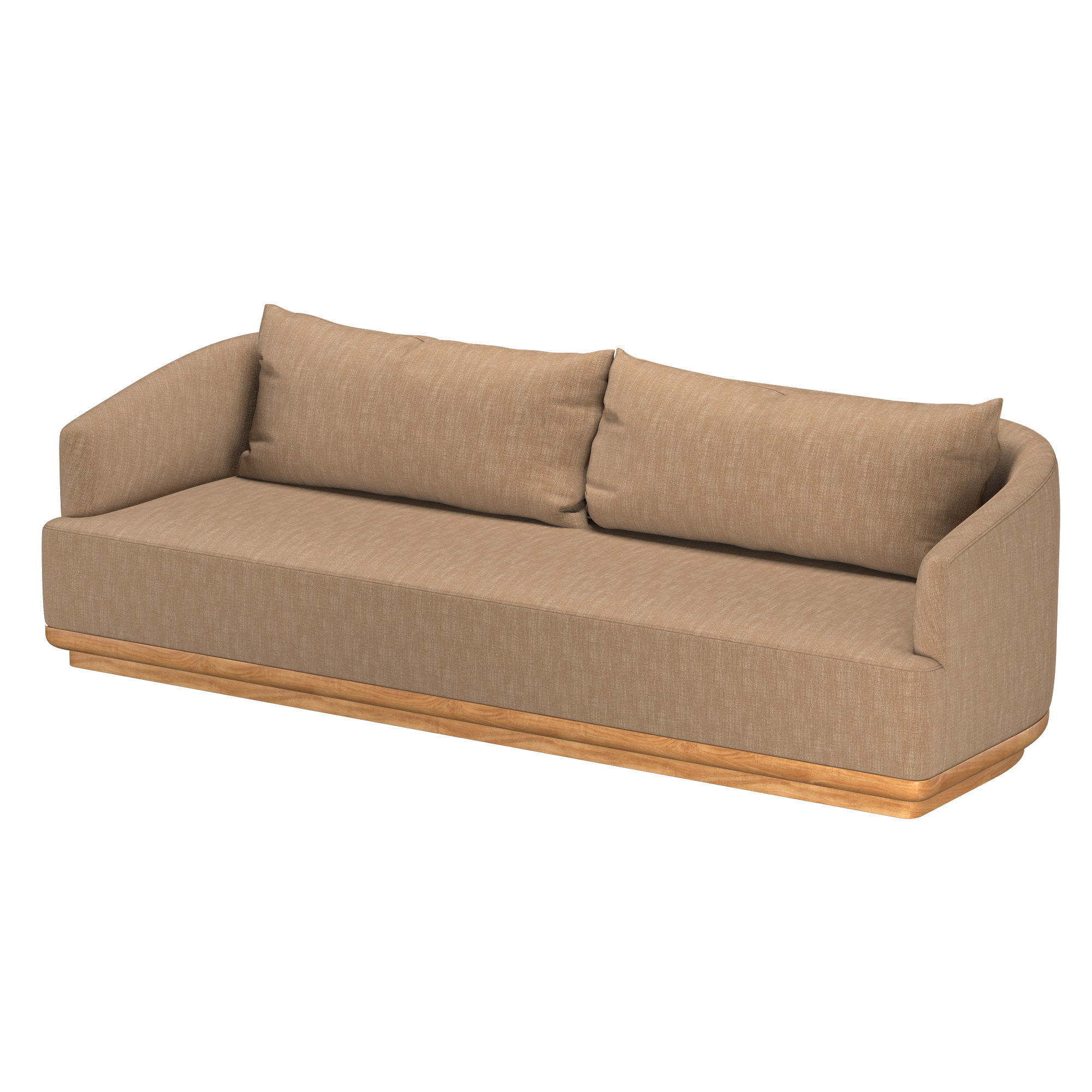 OSLO TEAK SOFA 3D model_3