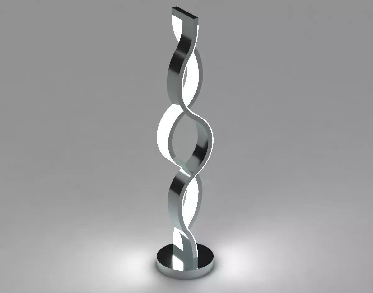 Table lamp - Waves 3D model_0
