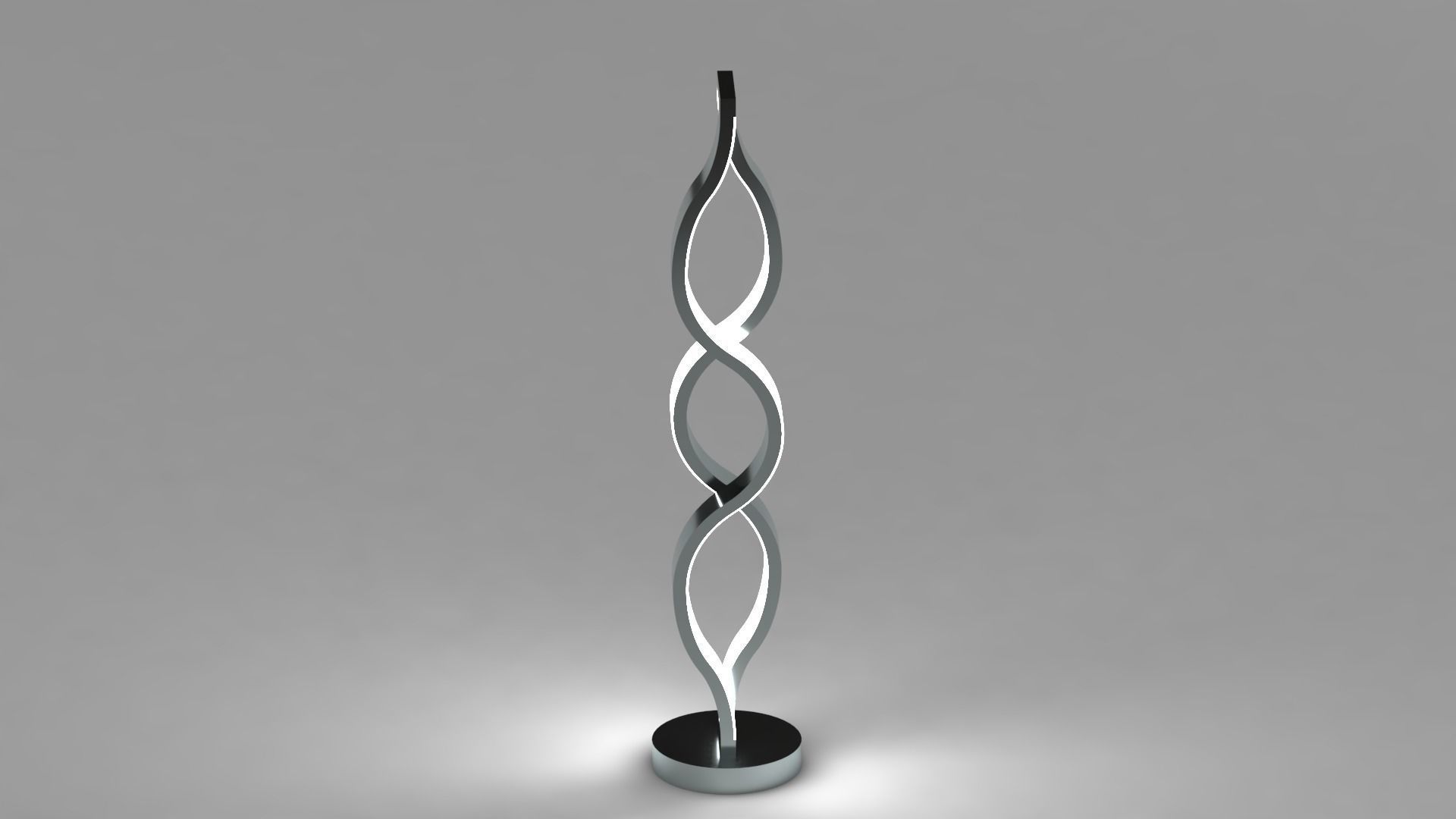 Table lamp - Waves 3D model_7