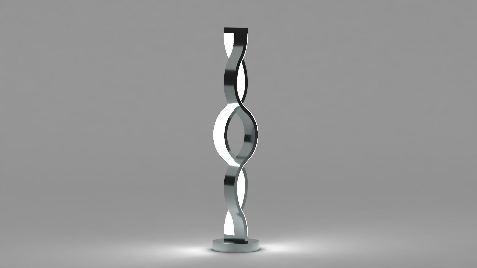 Table lamp - Waves 3D model_6