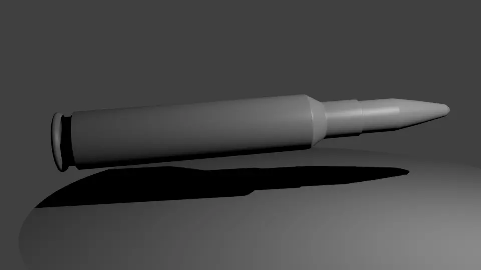 Awesome bullet 100 free Free low-poly 3D model_0