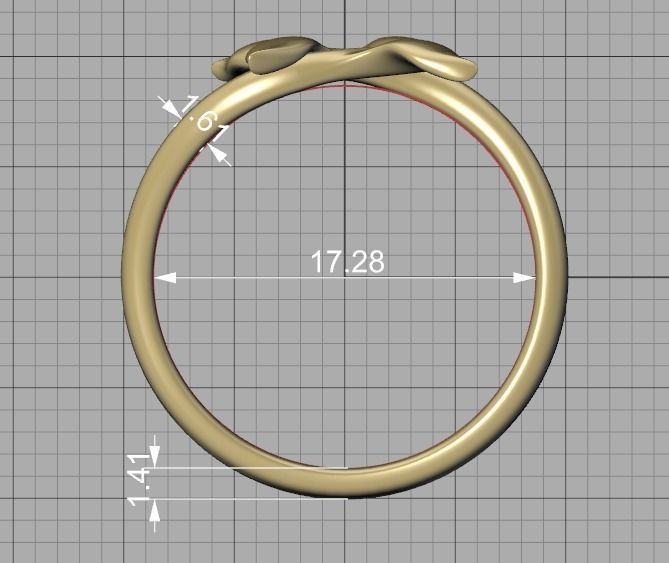 Dolphin Tail Bypass Ring 3dmodel for 3dprinting 3D print model_13