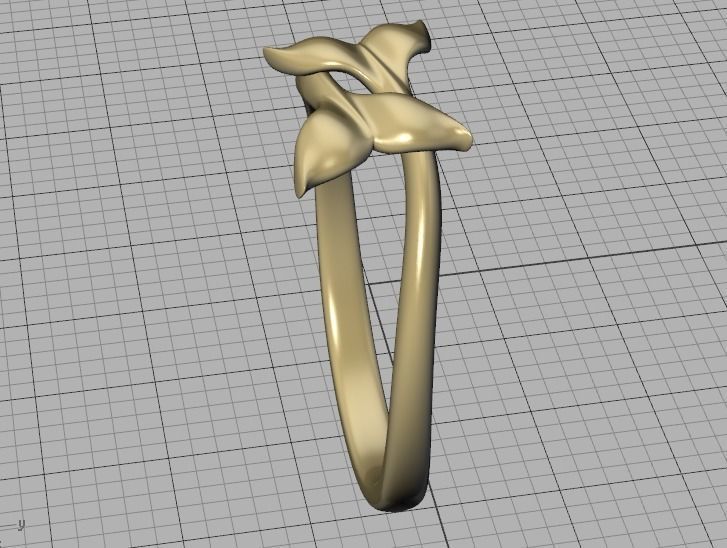 Dolphin Tail Bypass Ring 3dmodel for 3dprinting 3D print model_36