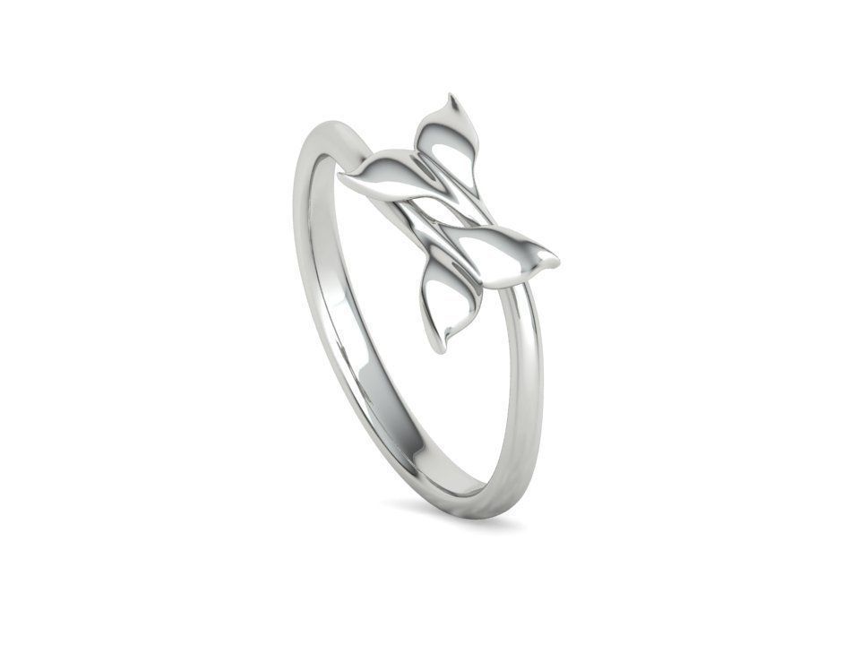 Dolphin Tail Bypass Ring 3dmodel for 3dprinting 3D print model_26