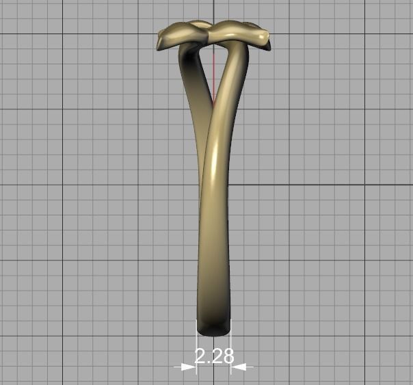 Dolphin Tail Bypass Ring 3dmodel for 3dprinting 3D print model_37