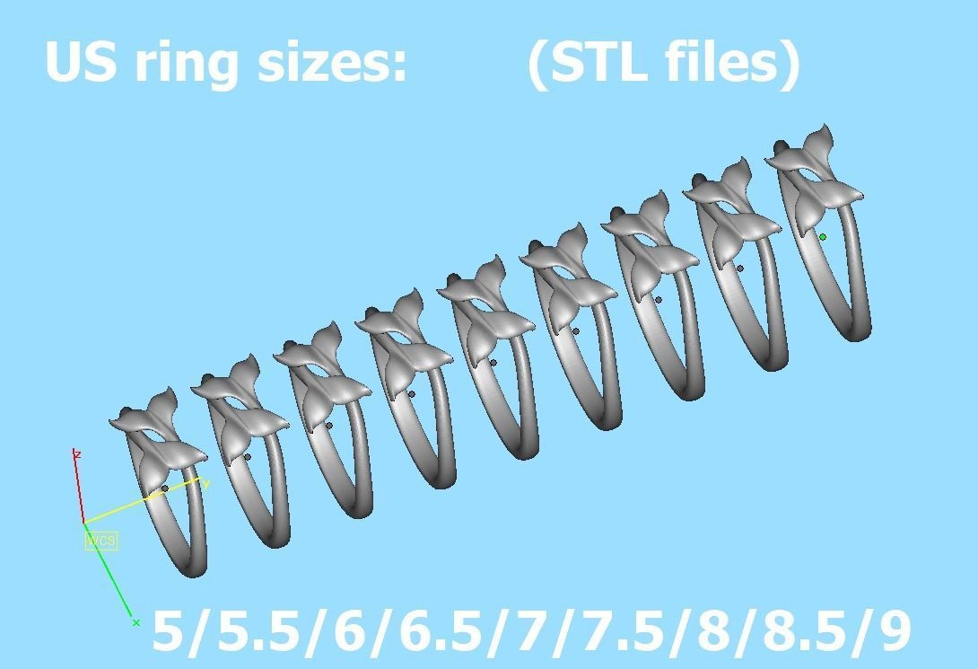 Dolphin Tail Bypass Ring 3dmodel for 3dprinting 3D print model_16