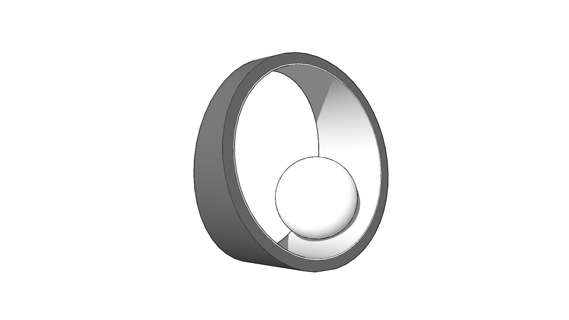 Table lamp - Pearl 3D model_8