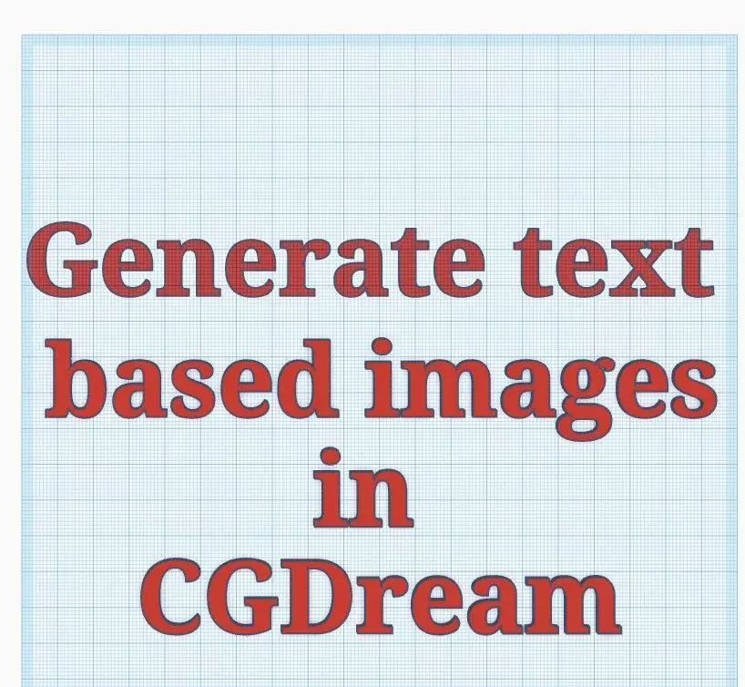 text based images 3D model_0