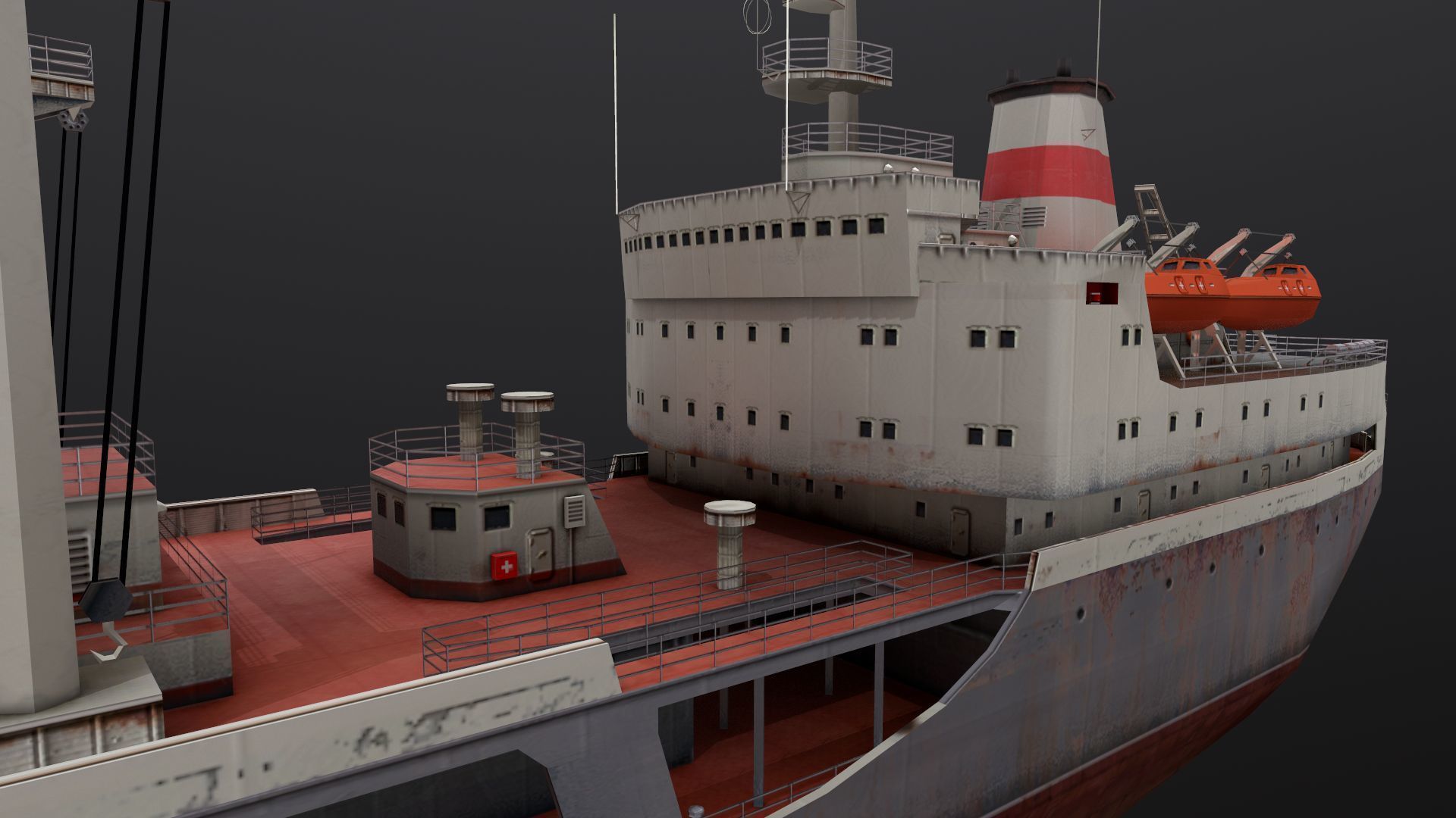 Chilikin-tanker Low-poly 3D model_3