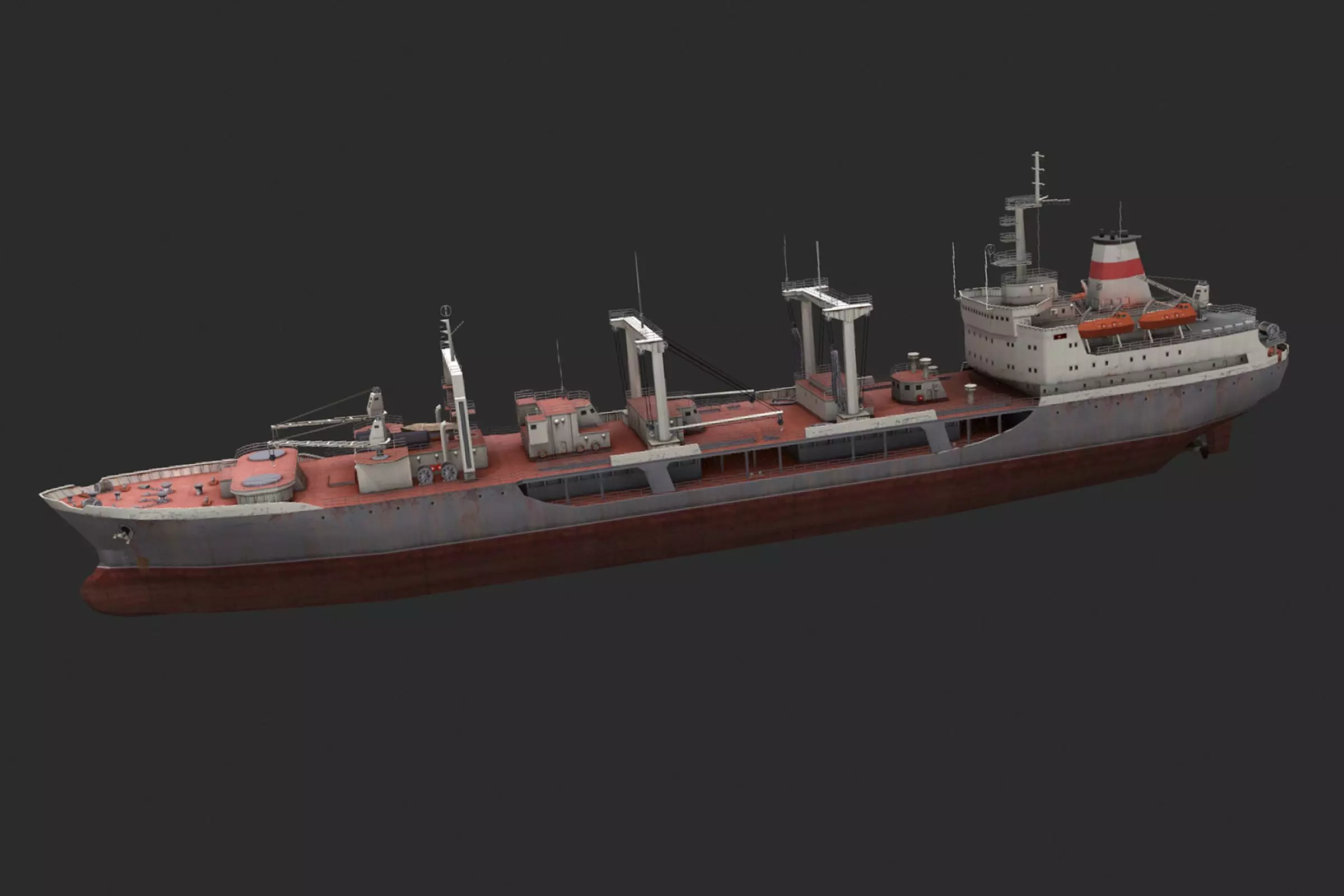 Chilikin-tanker Low-poly 3D model_0