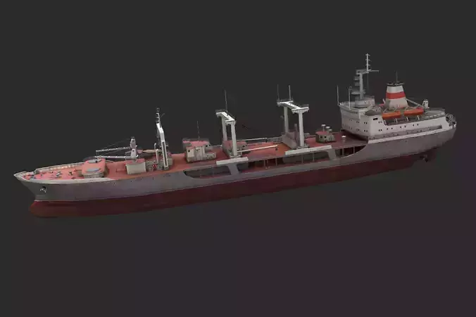 Chilikin-tanker Low-poly 3D model