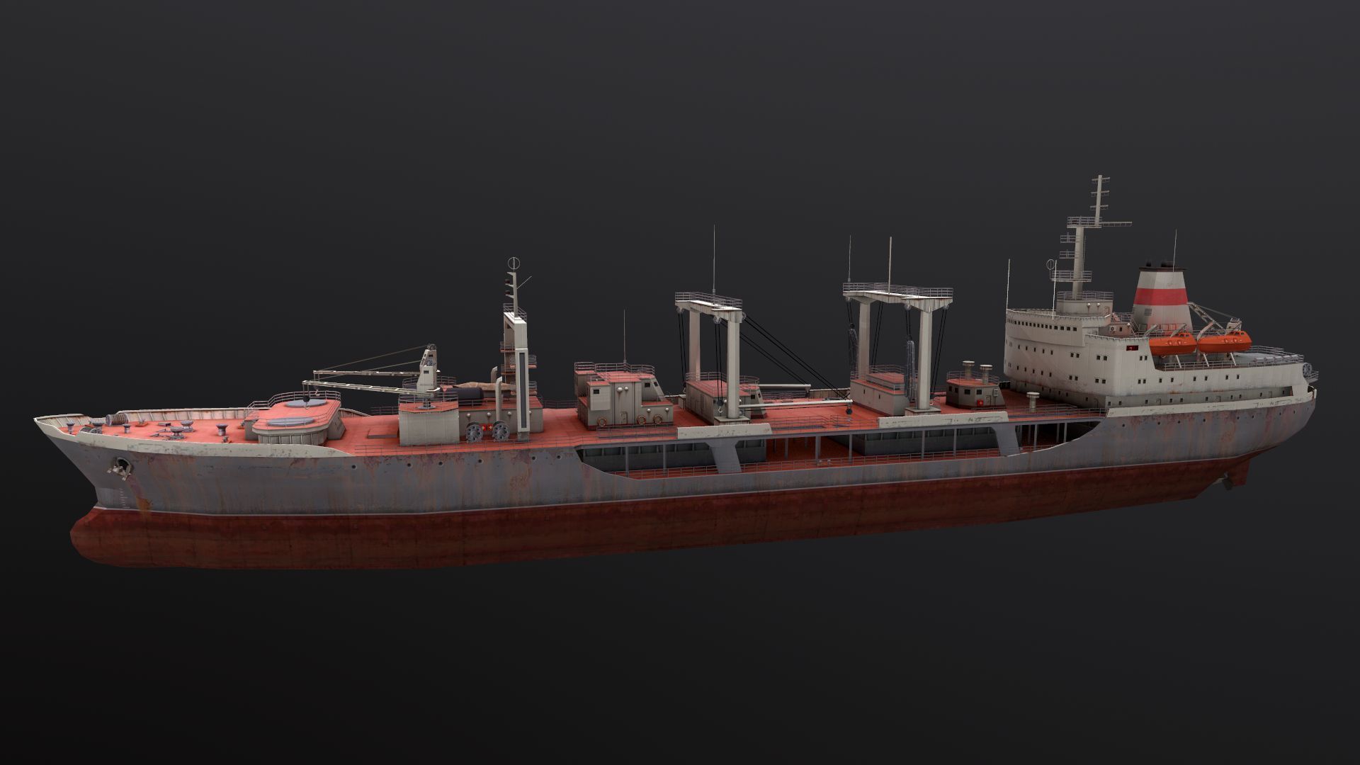 Chilikin-tanker Low-poly 3D model_1