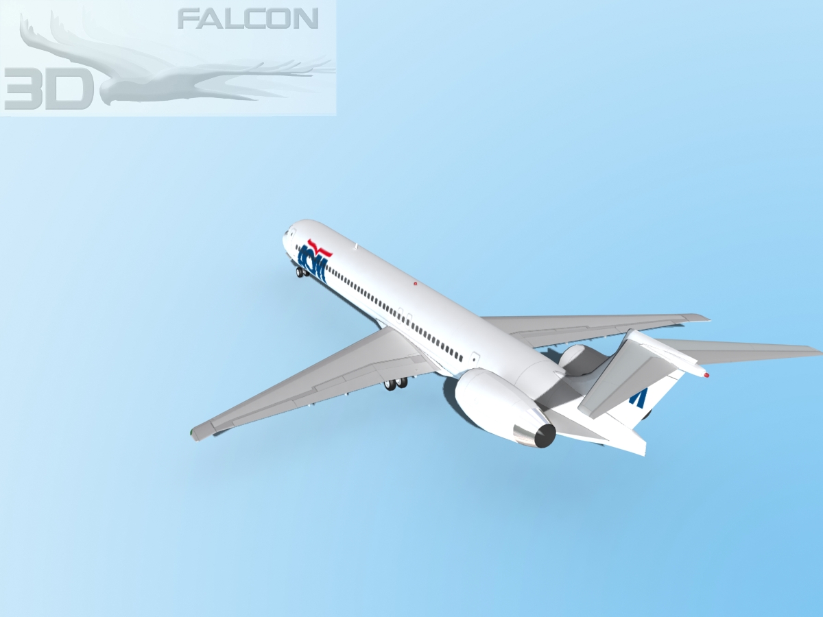 Falcon3D MD 80 AOM French Airlines 3D model_7
