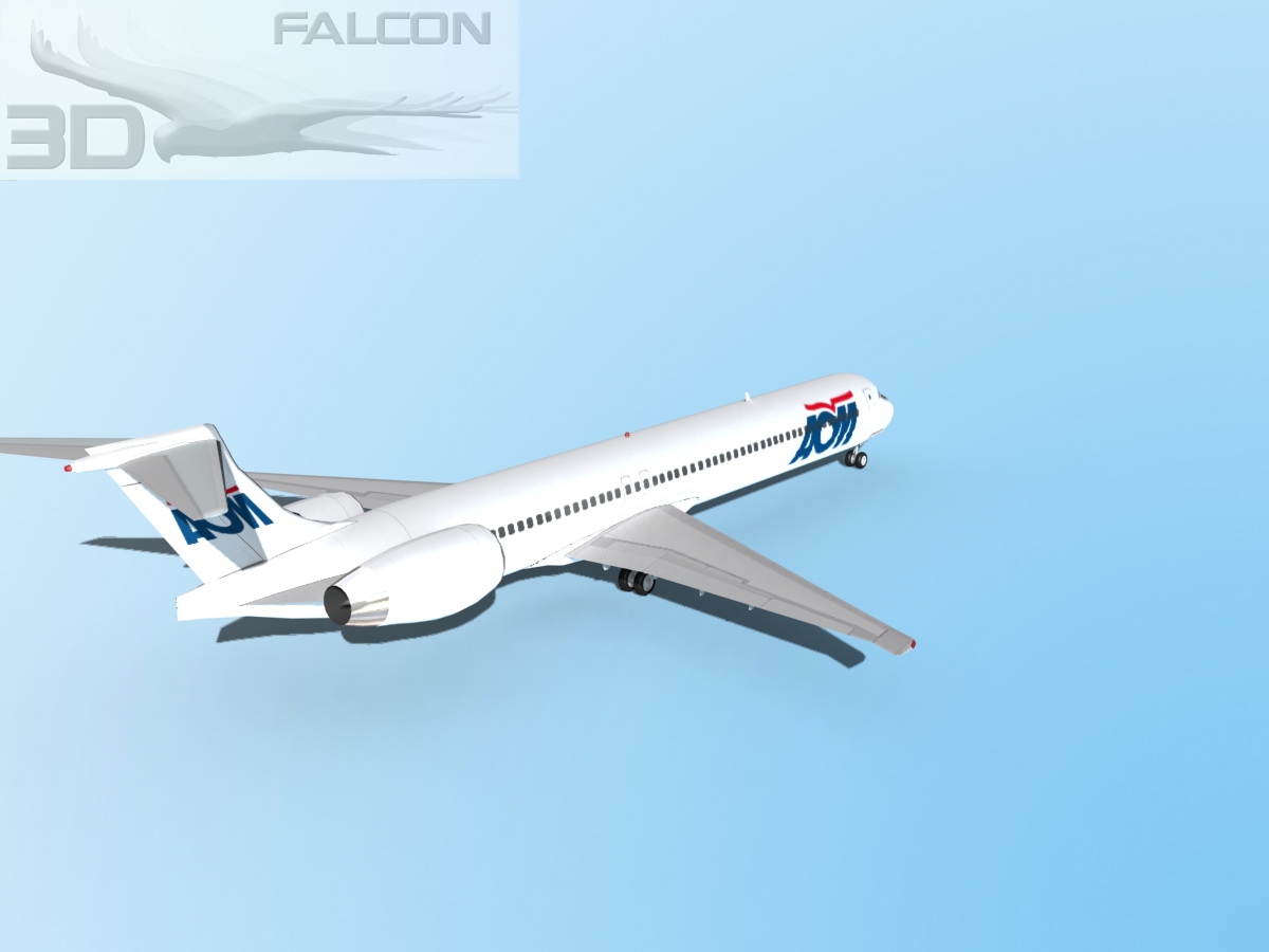 Falcon3D MD 80 AOM French Airlines 3D model_6