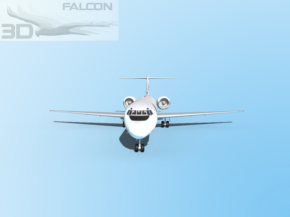 Falcon3D MD 80 AOM French Airlines 3D model_3