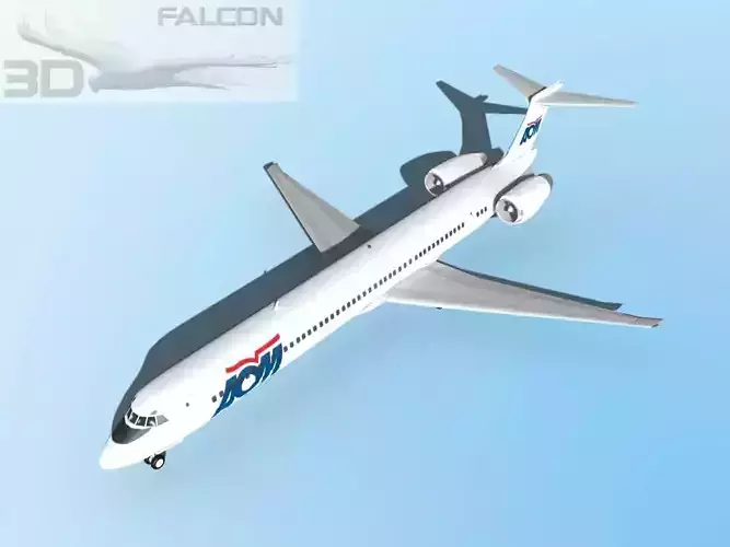 Falcon3D MD 80 AOM French Airlines 3D model