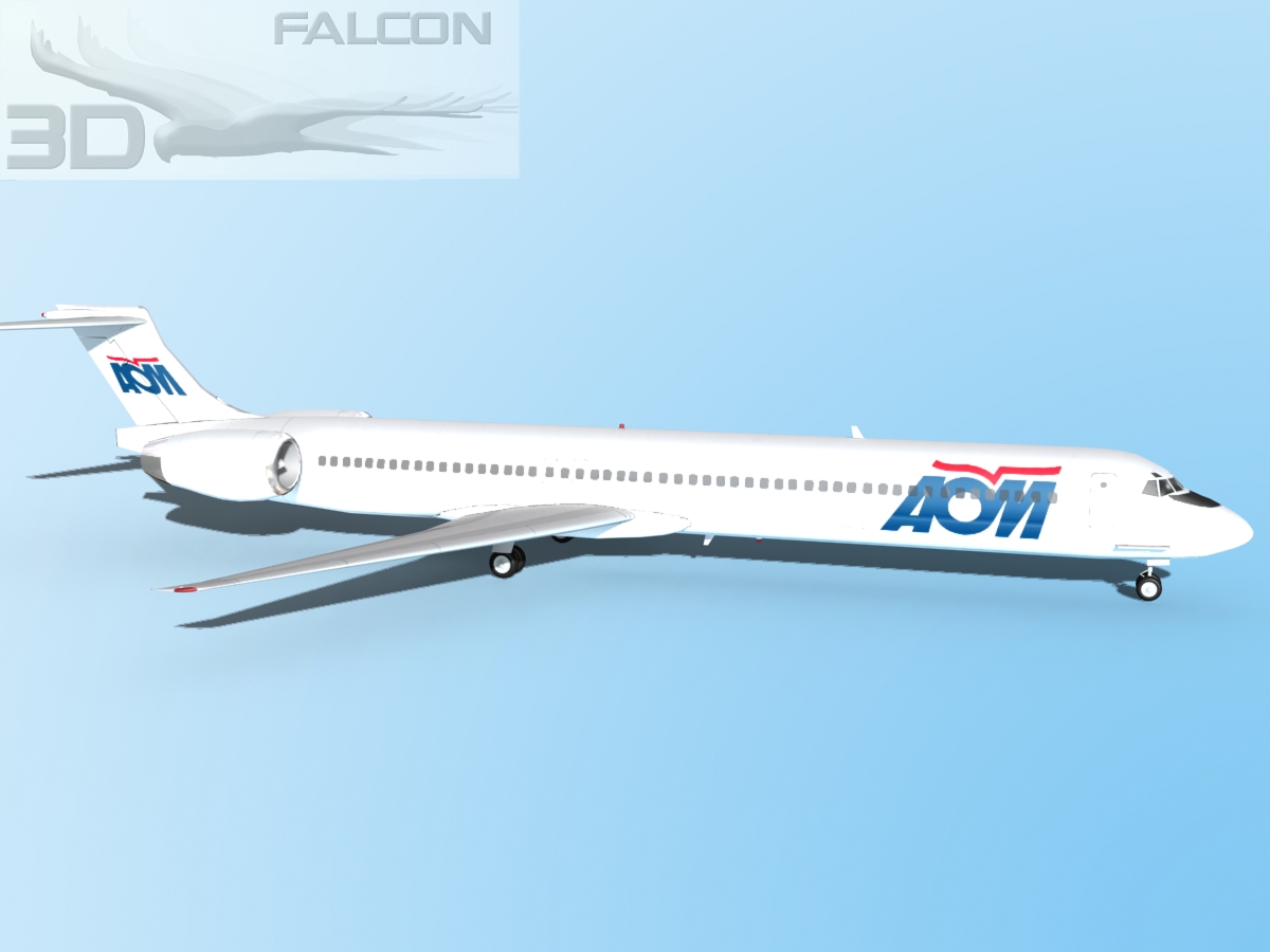 Falcon3D MD 80 AOM French Airlines 3D model_4