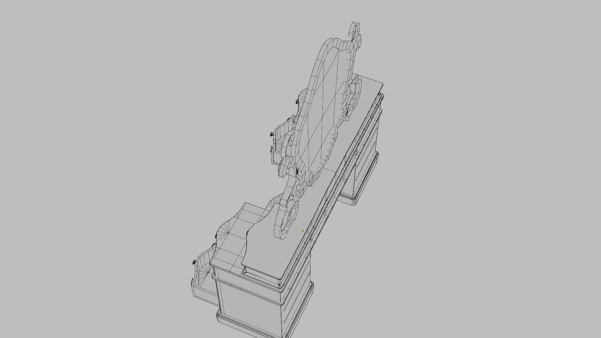 Vanity Table 4k pbr textures Low-poly 3D model_10