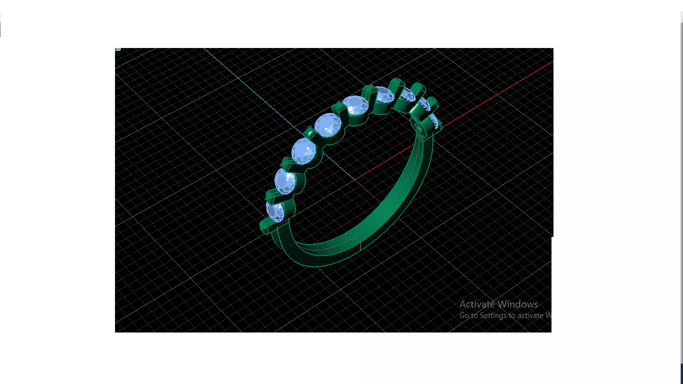 engagement ring 3D print model_0