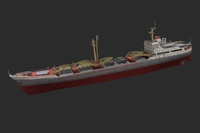 3D Model Poltava Battleship VR AR Low poly CGTrader