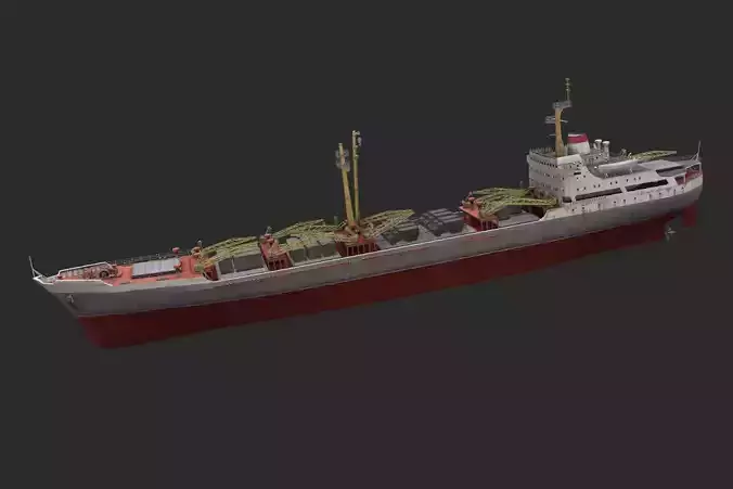 Poltava Battleship Low-poly 3D model
