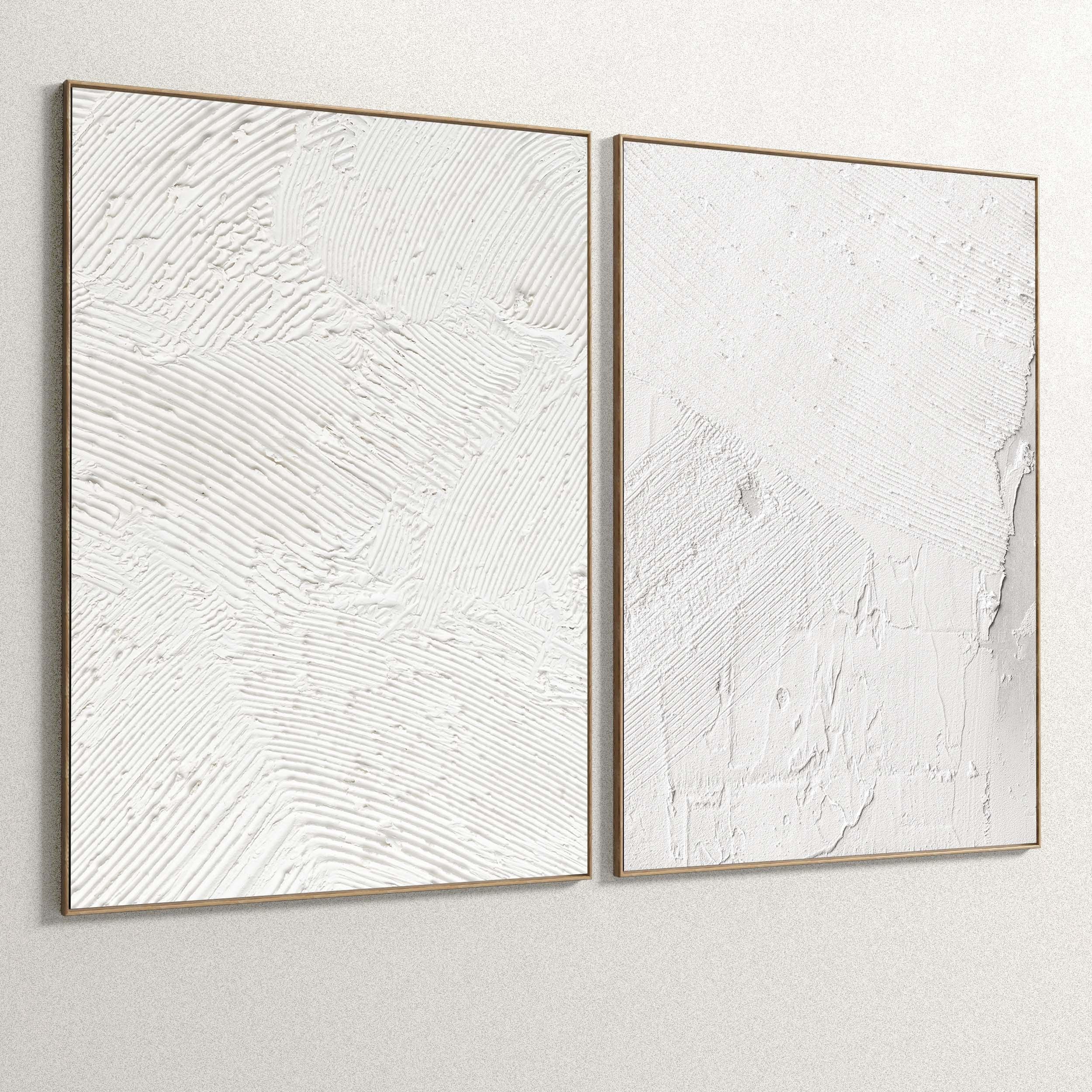 Plaster Two Photo Frame 177 Low-poly 3D model_5