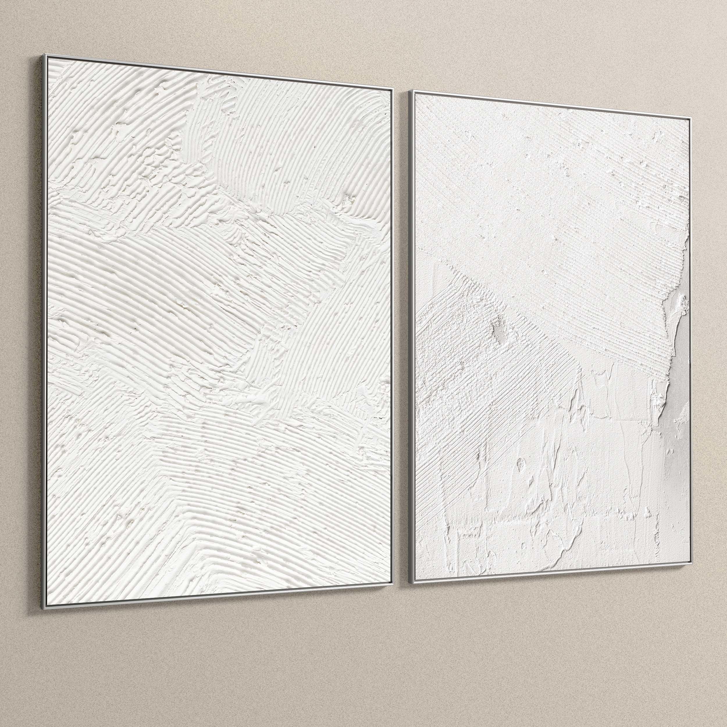 Plaster Two Photo Frame 177 Low-poly 3D model_6