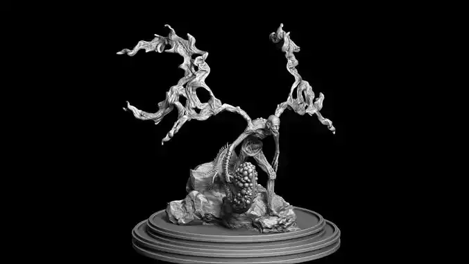 Orphan of Kos Bloodborne Statue 3D High Poly Model 3D model