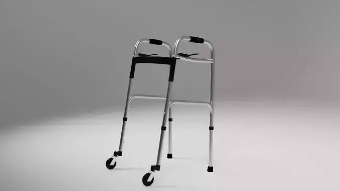 Walker for Elderly or Injured in Recovery Low-poly 3D model