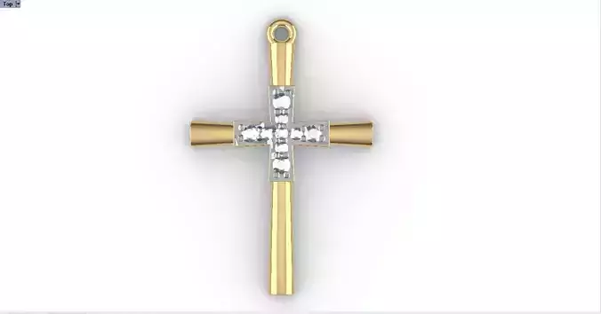 CROSS DIAMOND PENDANT