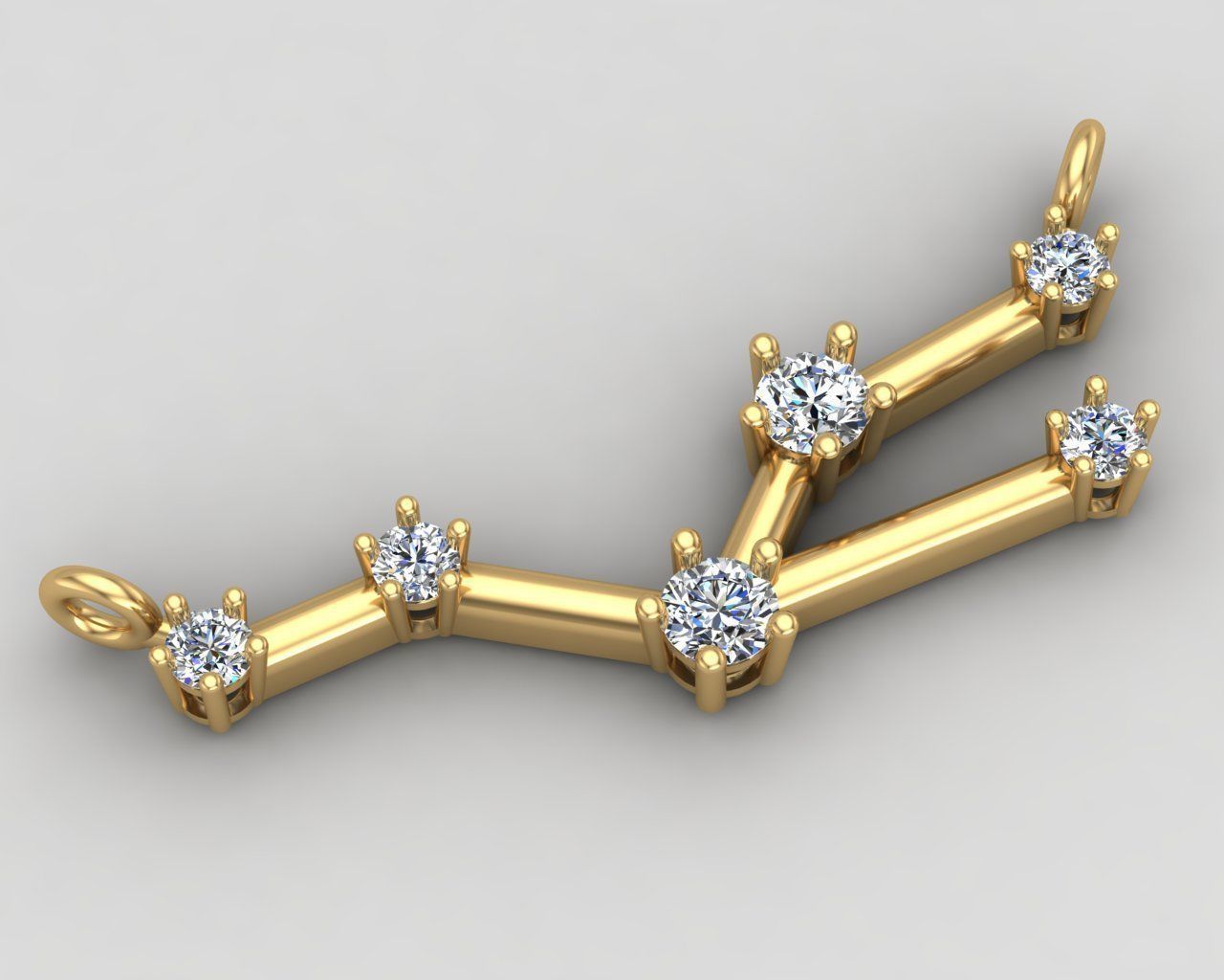 TAURUS necklace 64-MP 3D print model_2