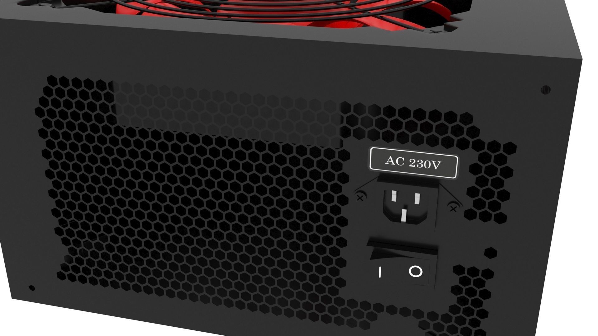 Black Power Supply Unit 3D model | CGTrader