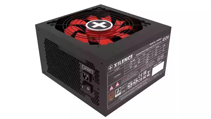 Black Power Supply Unit 3D model