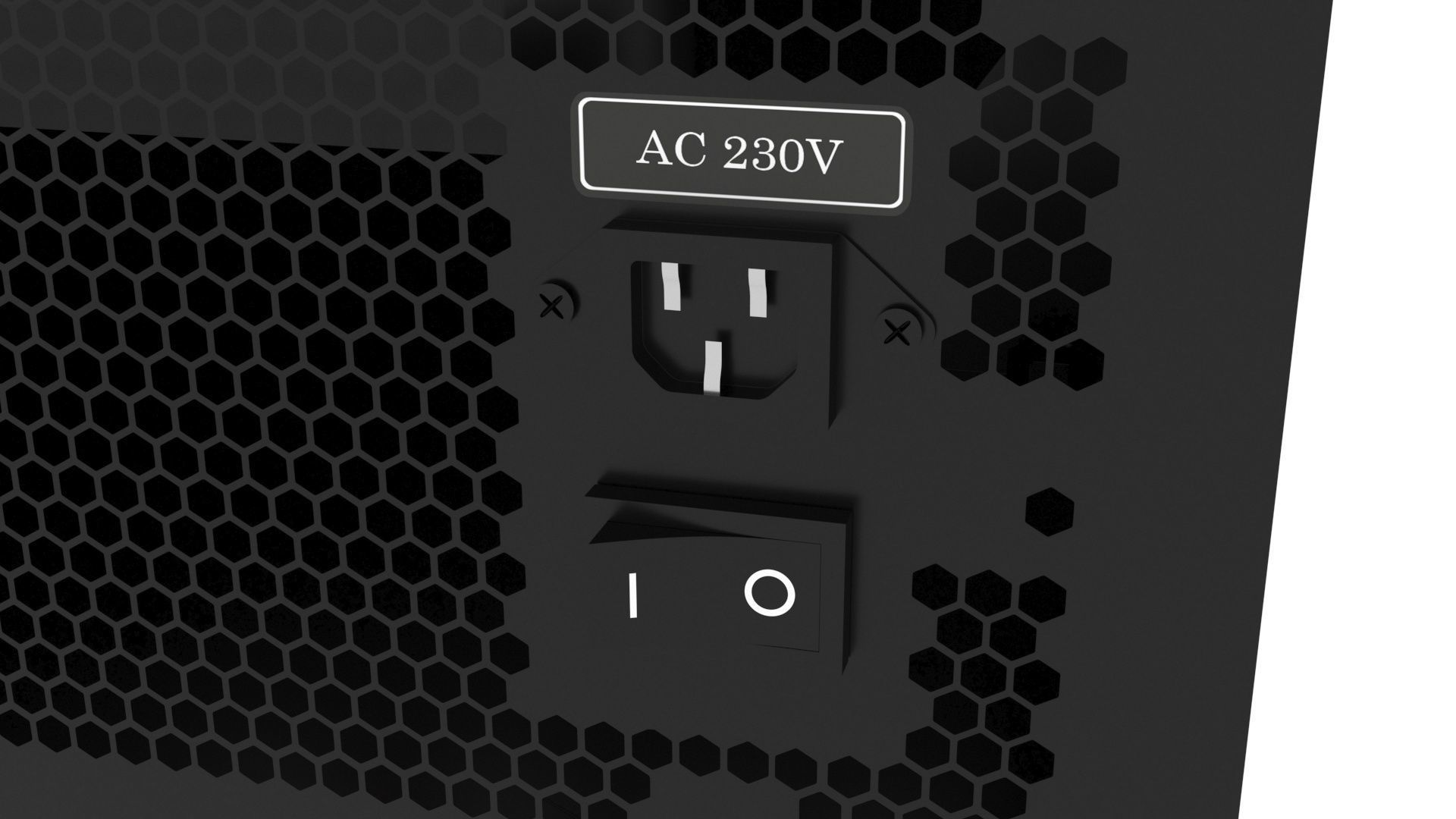 Black Power Supply Unit 3D model | CGTrader