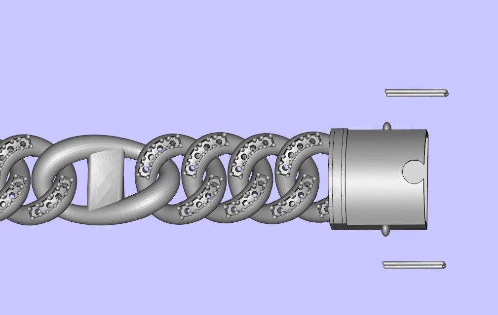 INFINITY CUBAN LINK 3D print model 3D print model_3