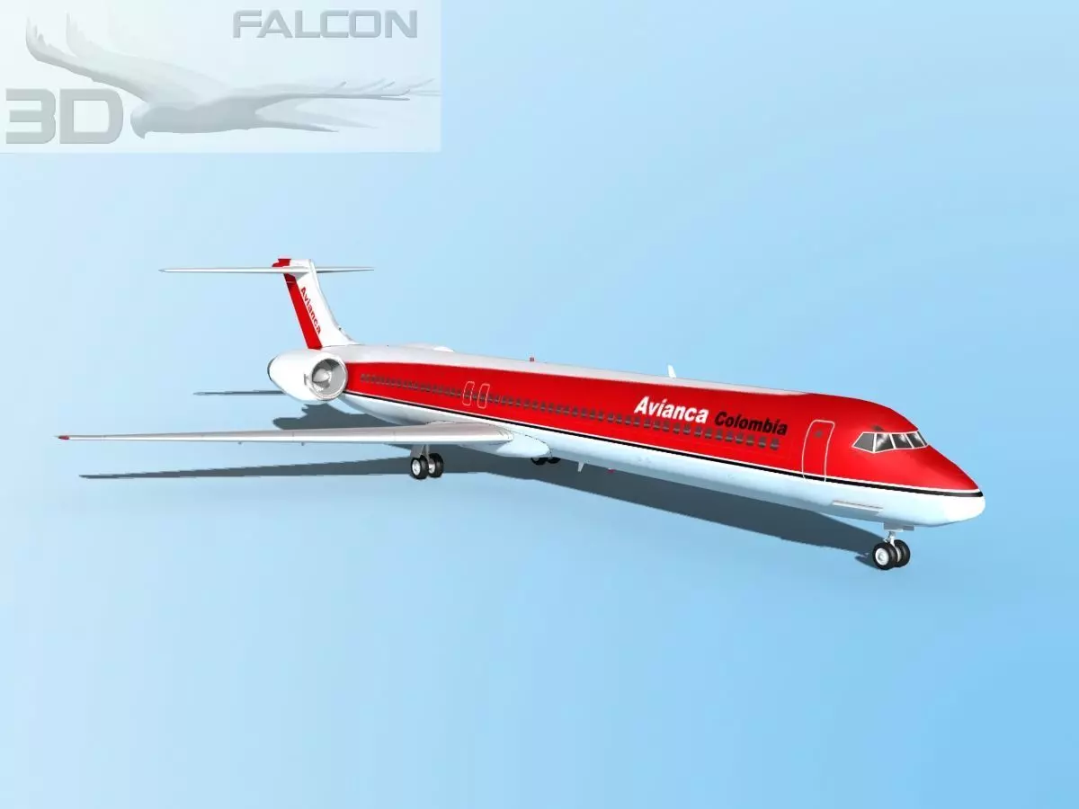 Falcon3D MD 80 Avianca 3D model