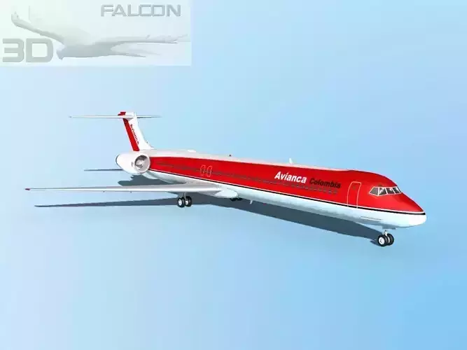 Falcon3D MD 80 Avianca 3D model