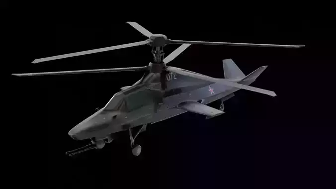 Ka 58 black Ghost Helicopter