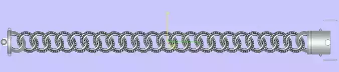 NEW EMERALD DIAMOND CUBAN LINK FOR BRACELET OR NECKLACE 3D MODEL 3D print model