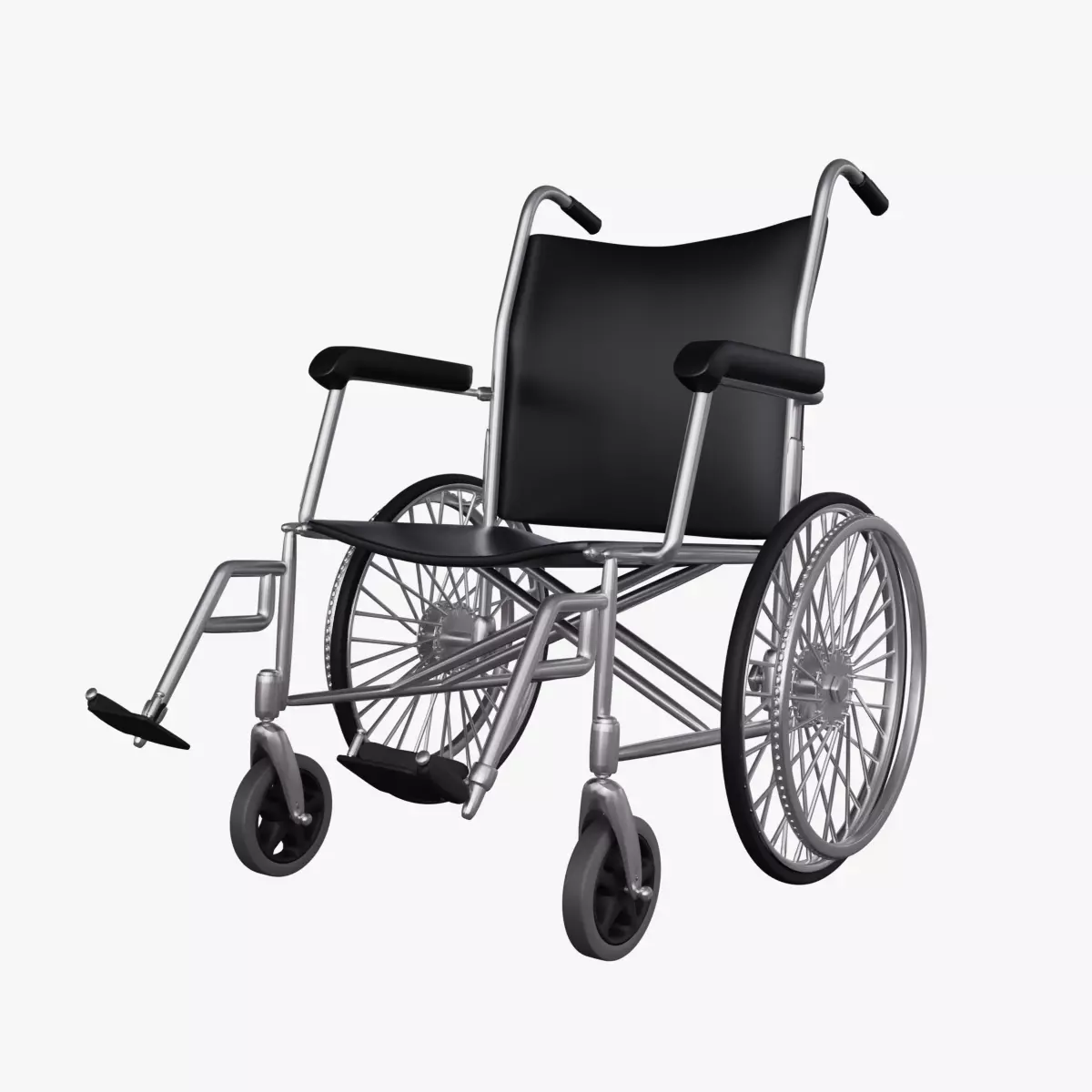 Wheel Chair Model 3D model_0