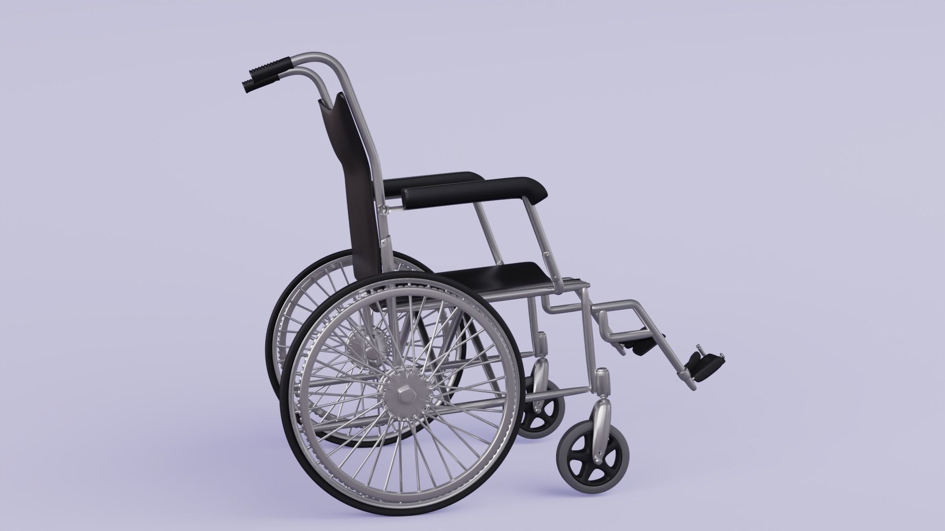 Wheel Chair Model 3D model_5
